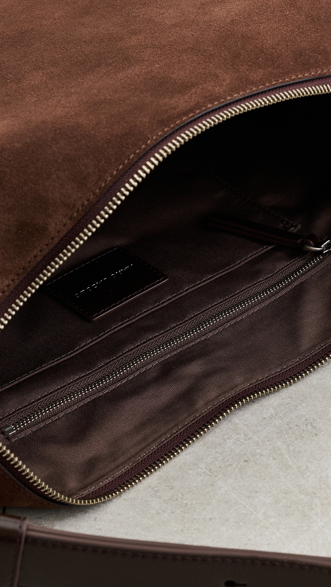 Scene Large Shoulder Bag Dark Brown One Size