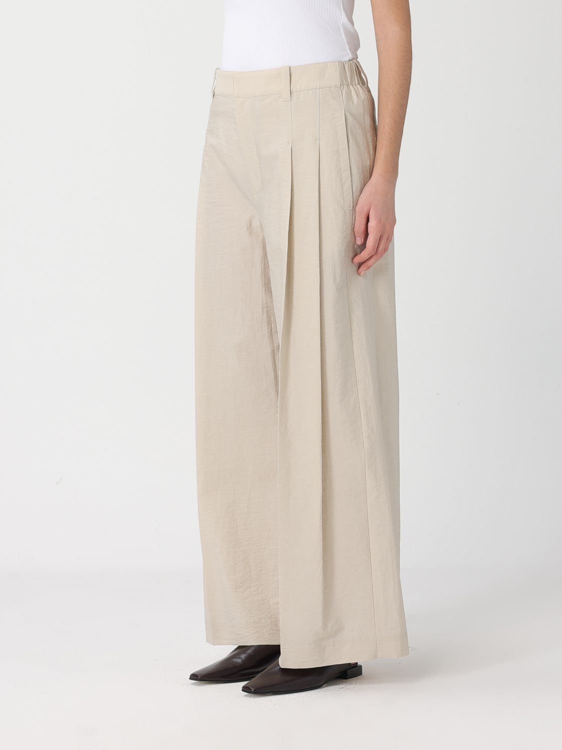 Pants Woman color Beige