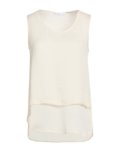 Woman Top Cream Size 10 Silk