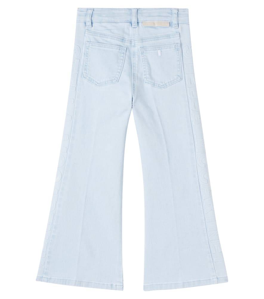 Logo flared jeans