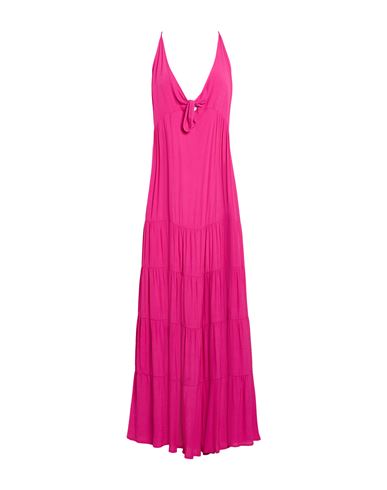 Woman Maxi dress Fuchsia Size 4 Rayon