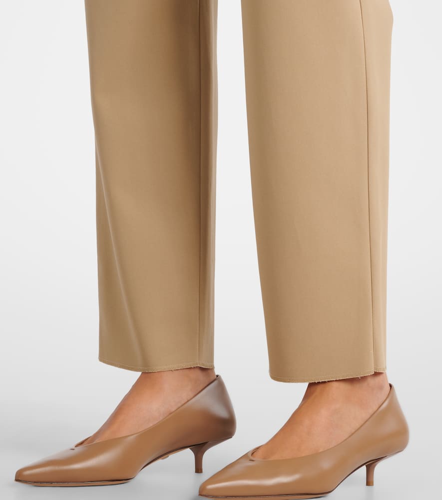 Dede pleated cotton slim pants