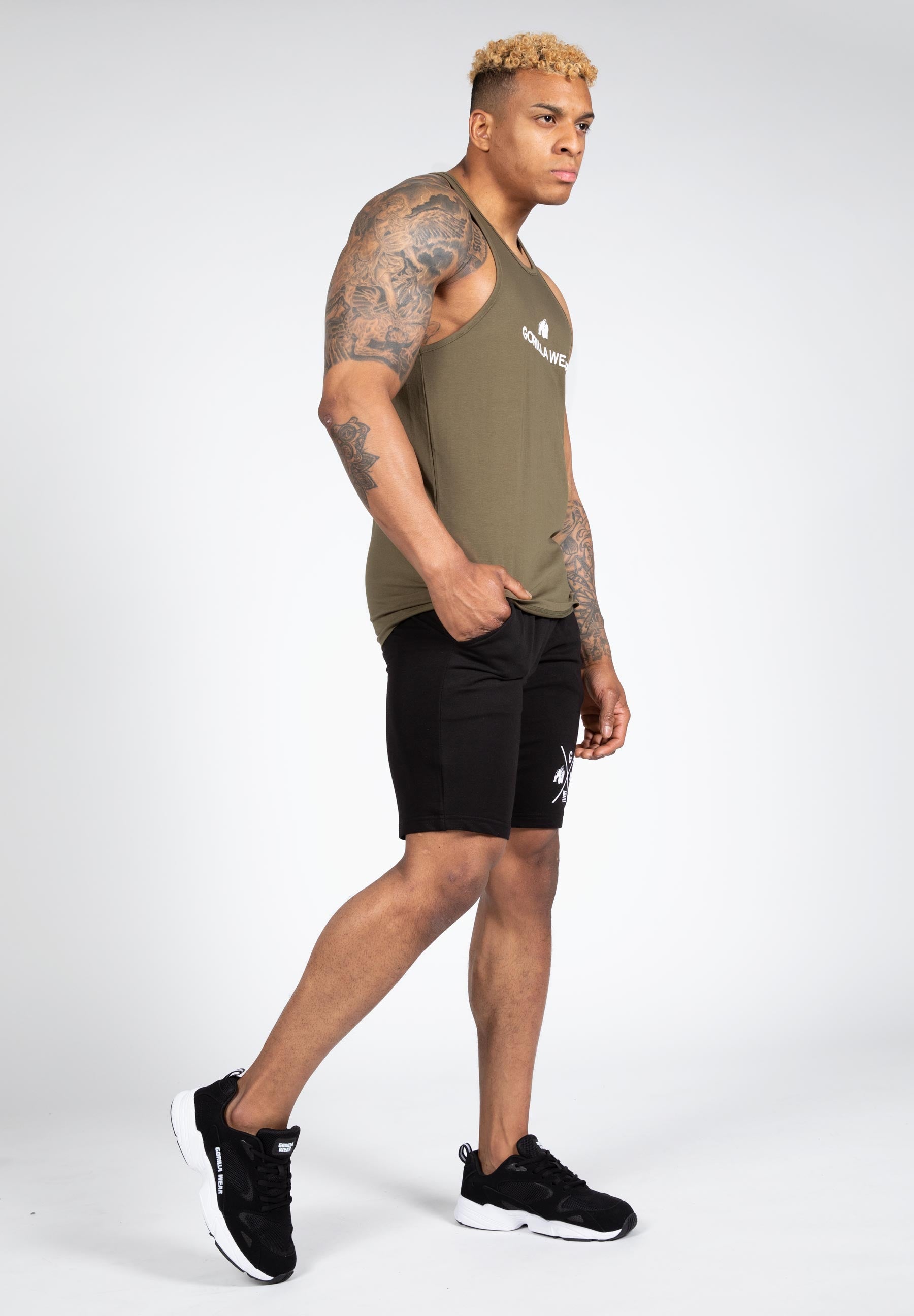 Carter Stretch Tank Top - Army Green