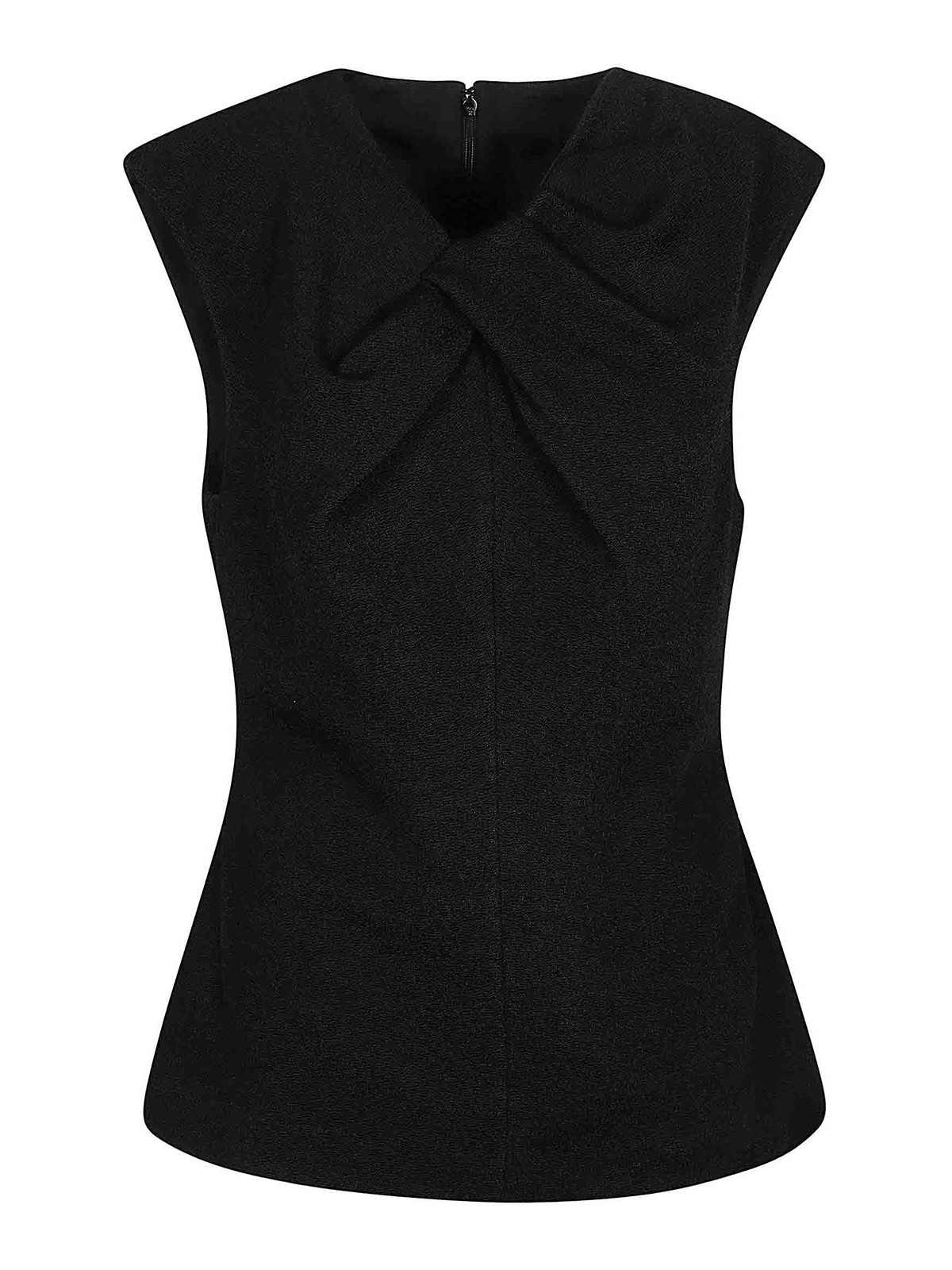 Draped Neck Sleeveless Satin Top