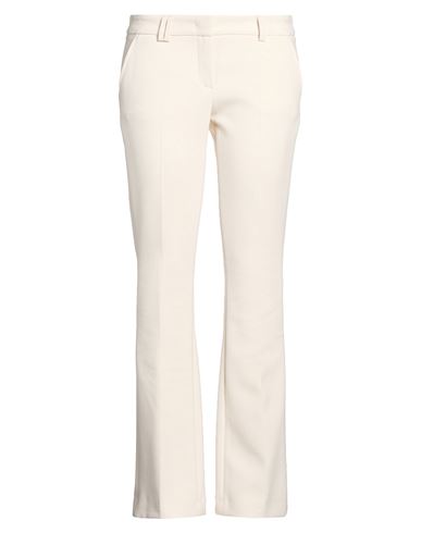 Woman Pants Ivory Size 6 Polyester, Viscose, Cotton, Elastane