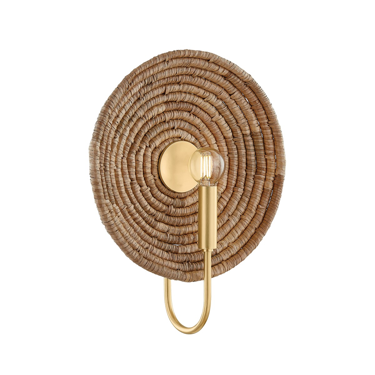 Aged Brass Wall Sconce from the Ashby Collection