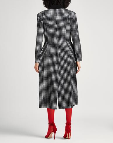 Woman Overcoat & Trench Coat Black Size 6 Polyester, Elastane
