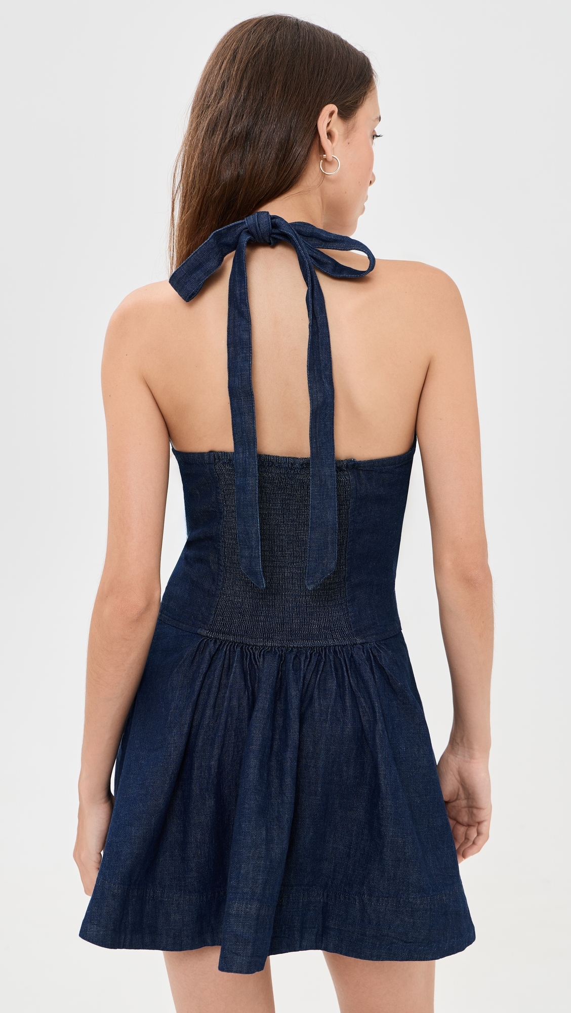 Clean Break Denim Mini Dress Night Wash