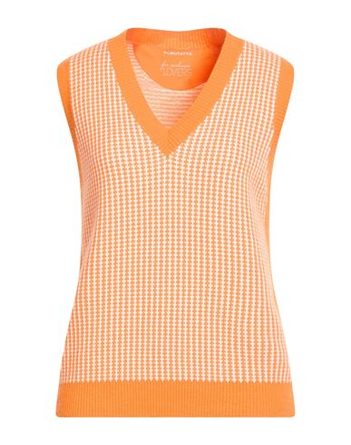 Woman Sweater Orange Size 4 Cashmere, Cotton