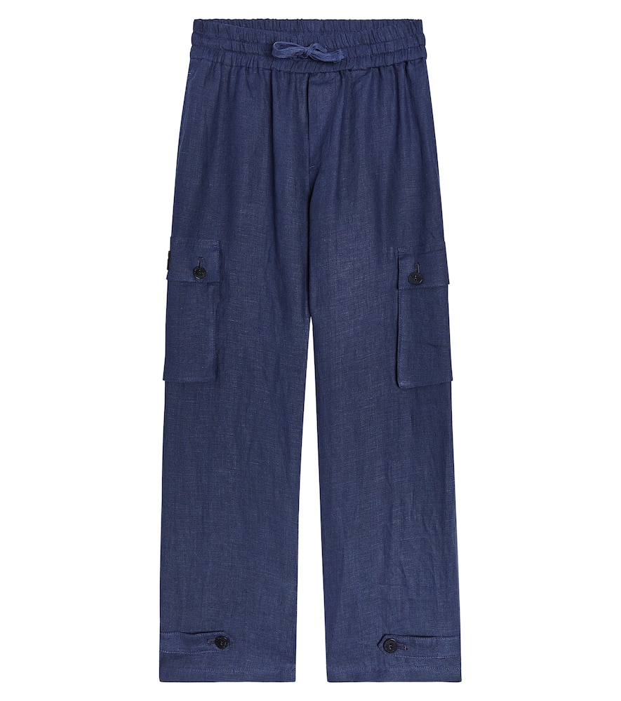 Linen cargo pants