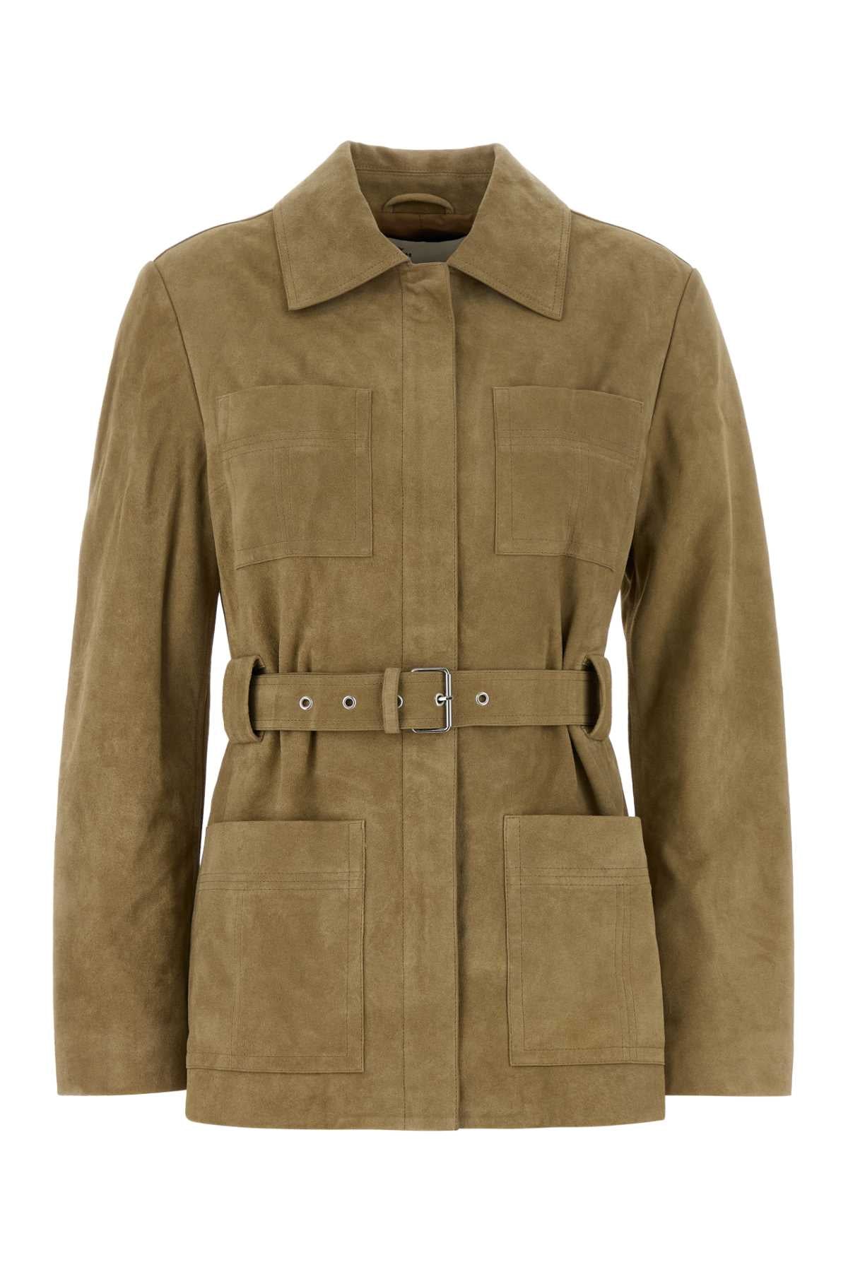 Suede Jacket — Beige