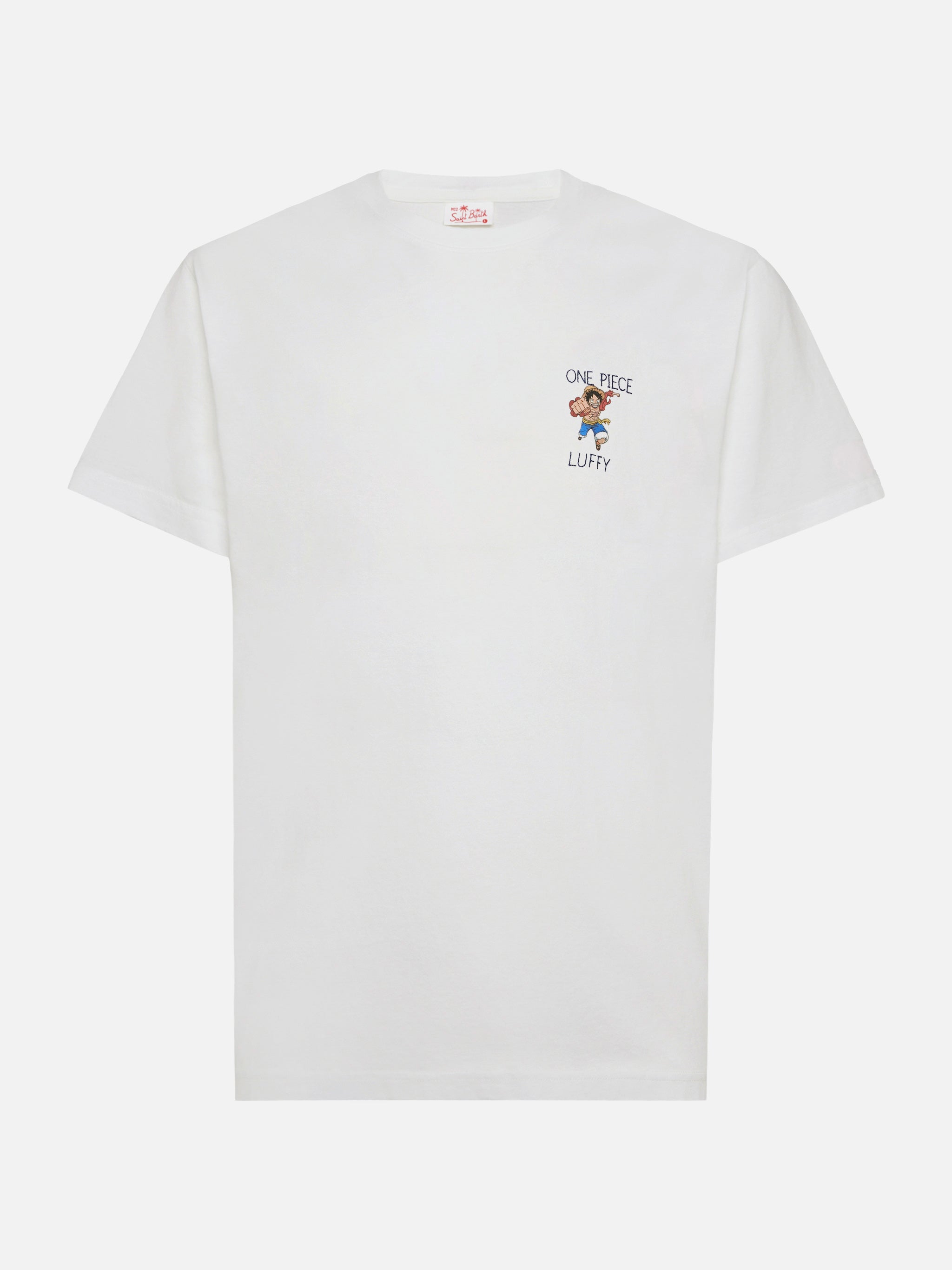 Cotton T-Shirt With One Piece Print Special Edition White - Men