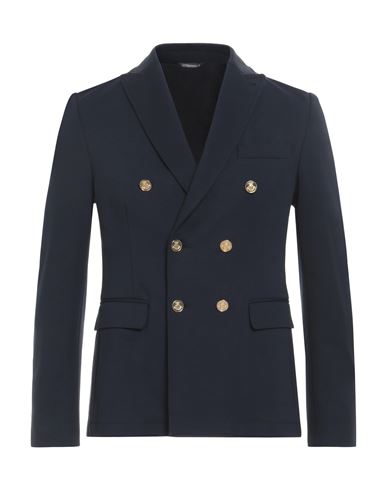 Man Blazer Midnight blue Size 38 Cotton, Polyamide, Elastane