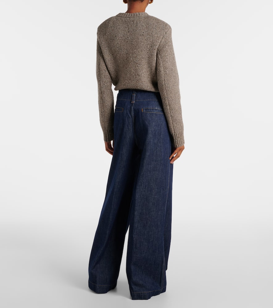 High-rise wide-leg jeans