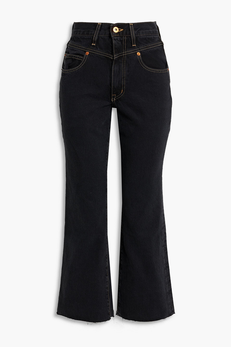 Frankie high-rise kick-flare jeans
