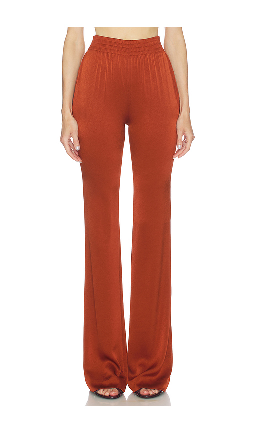 Atlein High Waist Bootcut Pant in Brique - Rust. 34 also