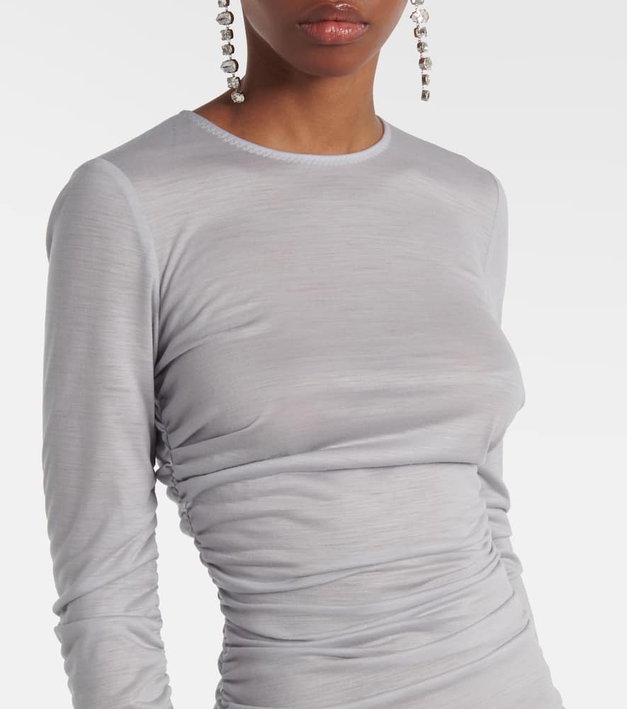 Wool midi dress