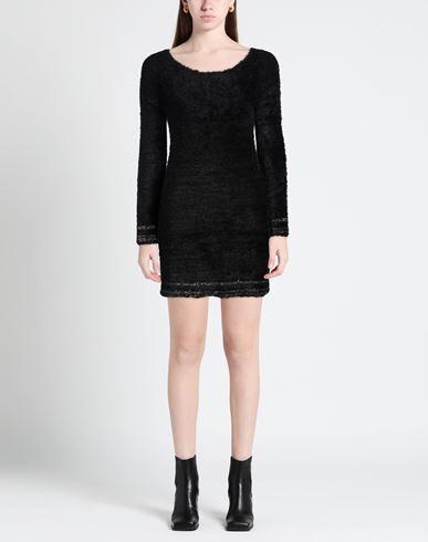 Actitude By Twinset Woman Mini dress Black Size XS Polyamide, Polyester, Metallic fiber