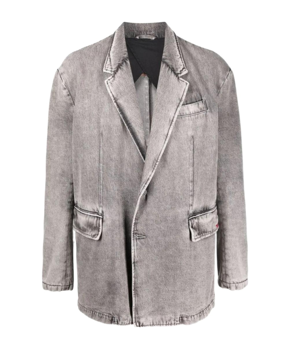 Single-Breasted Denim Jacket