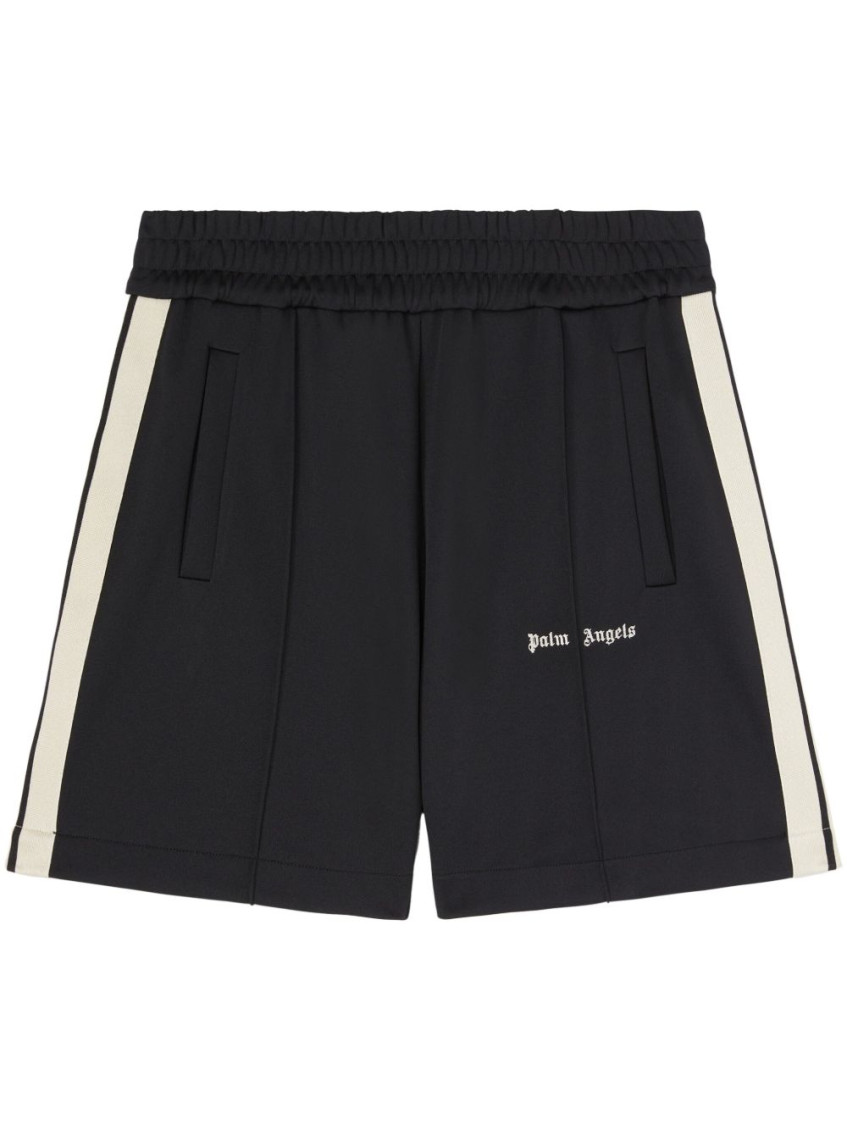 Logo track shorts - Black