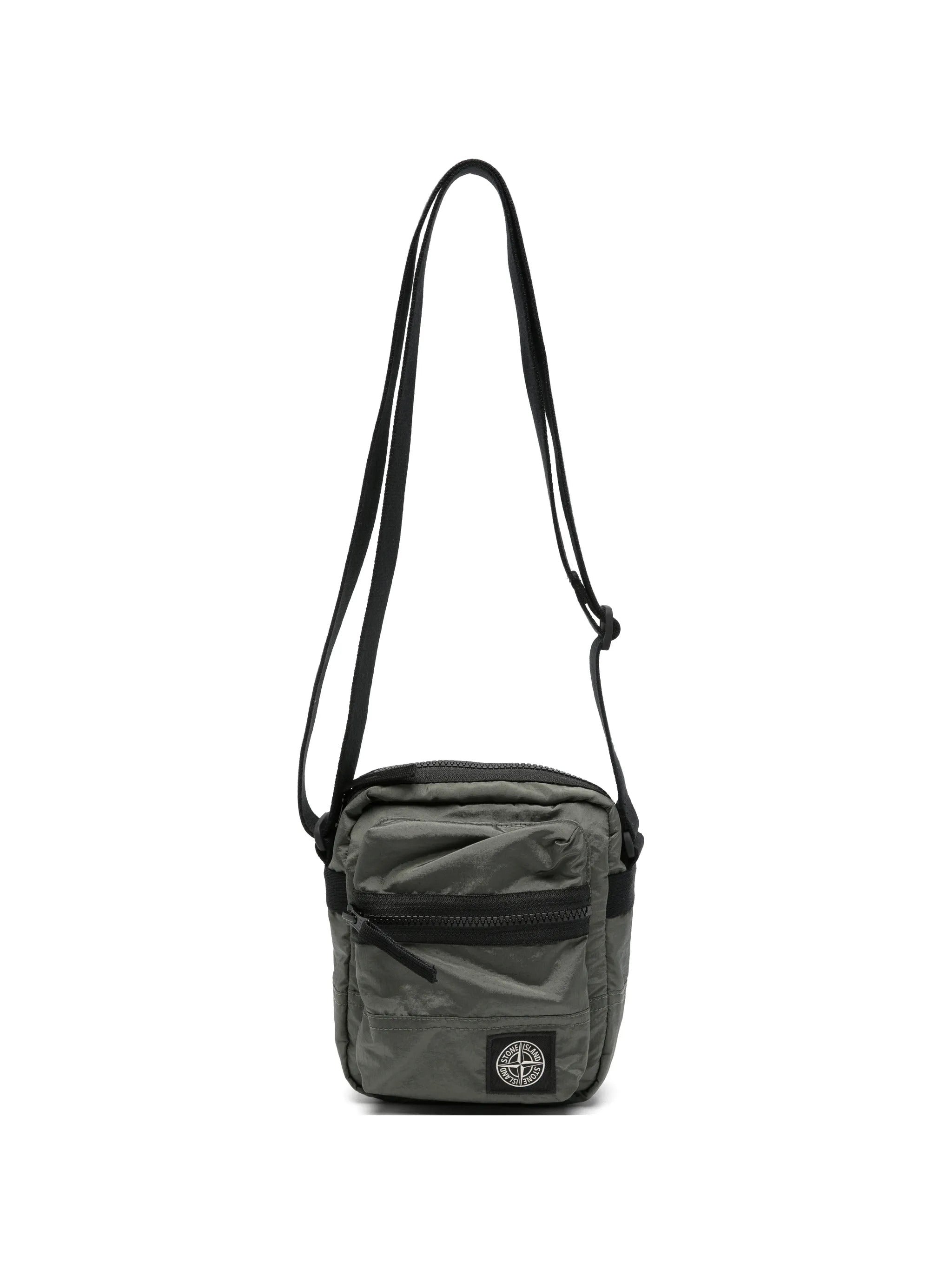Coated Nylon Metal in ECONYL Crossbody Handbag