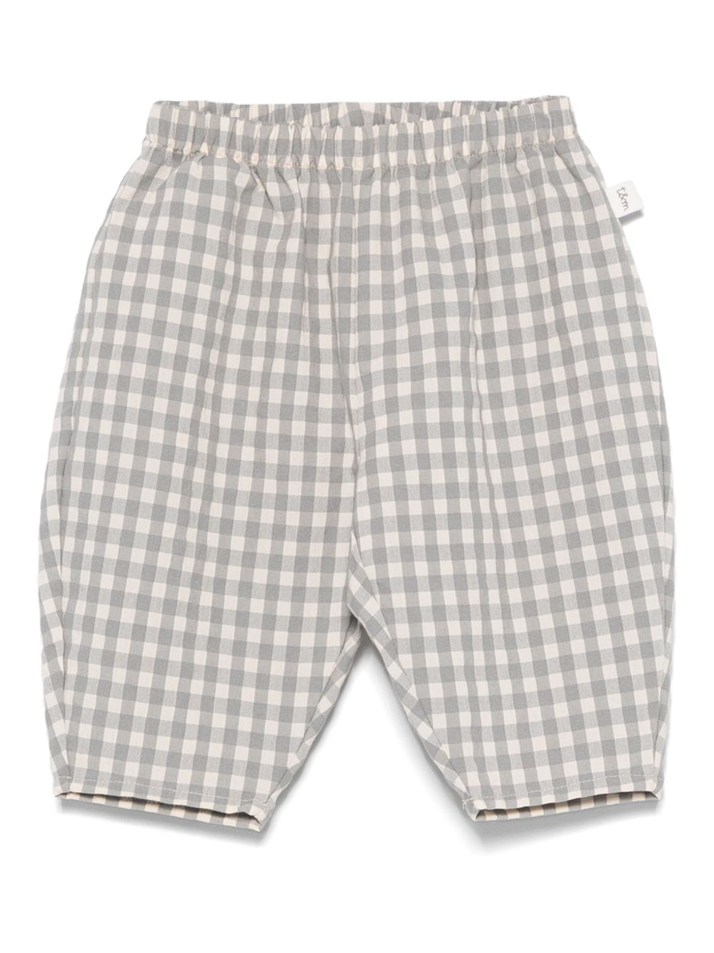TEDDY & MINOU gingham-check trousers - Green
