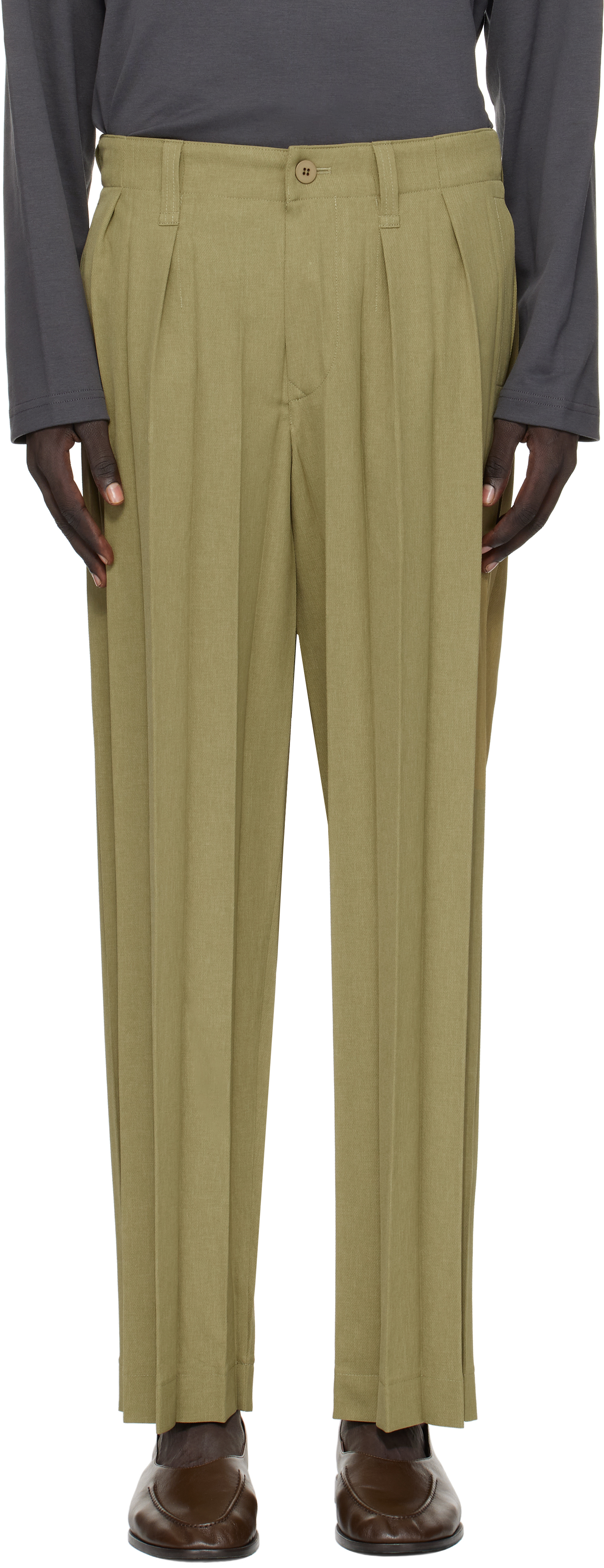 Khaki Edge Ensemble Trousers
