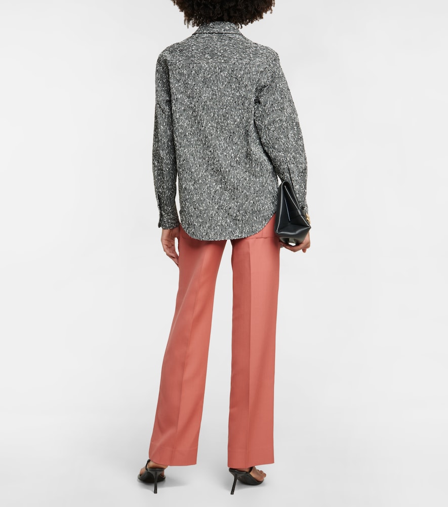 Bouclé utility shirt