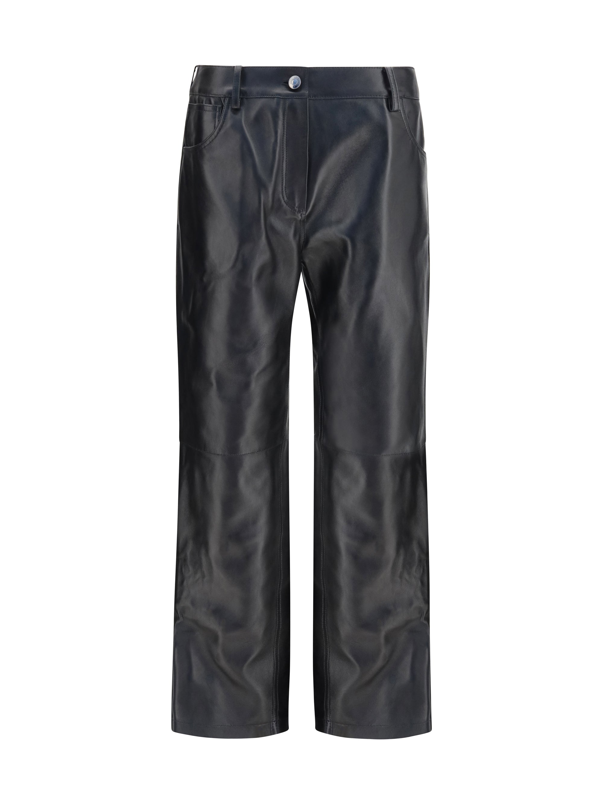 Leather Trousers — Black