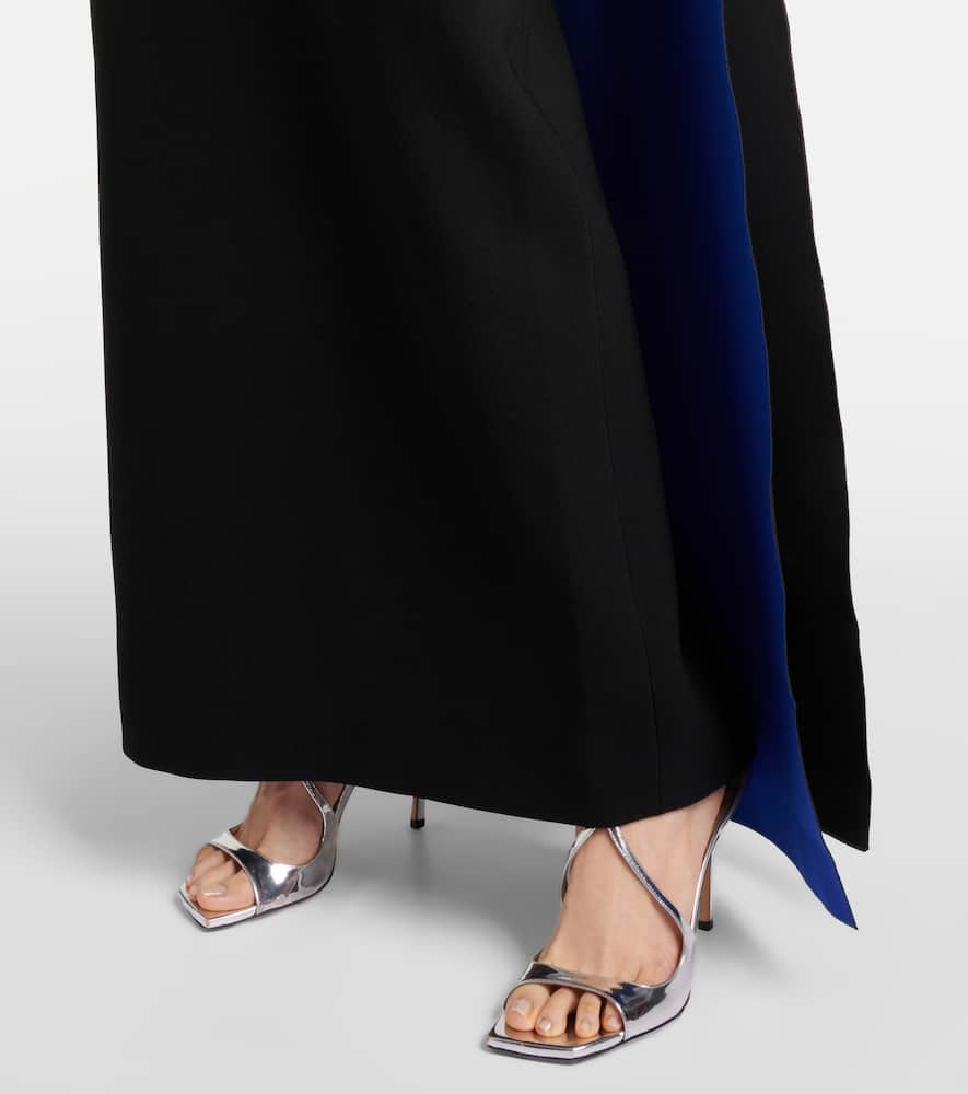 Maite crêpe gown