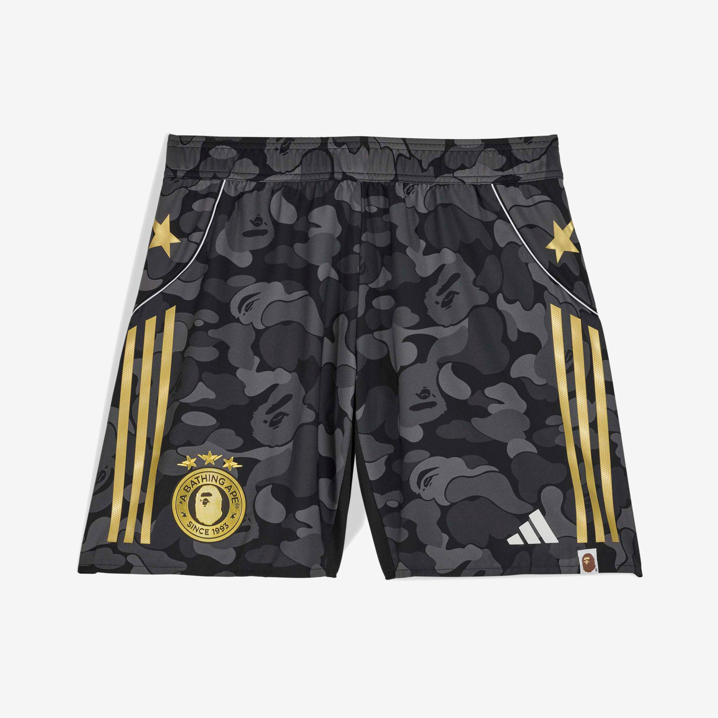 Adidas Football Shorts x BAPE - BLACK - unisex