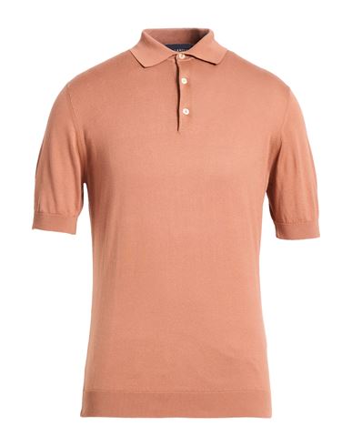 Man Sweater Camel Size 44 Cotton