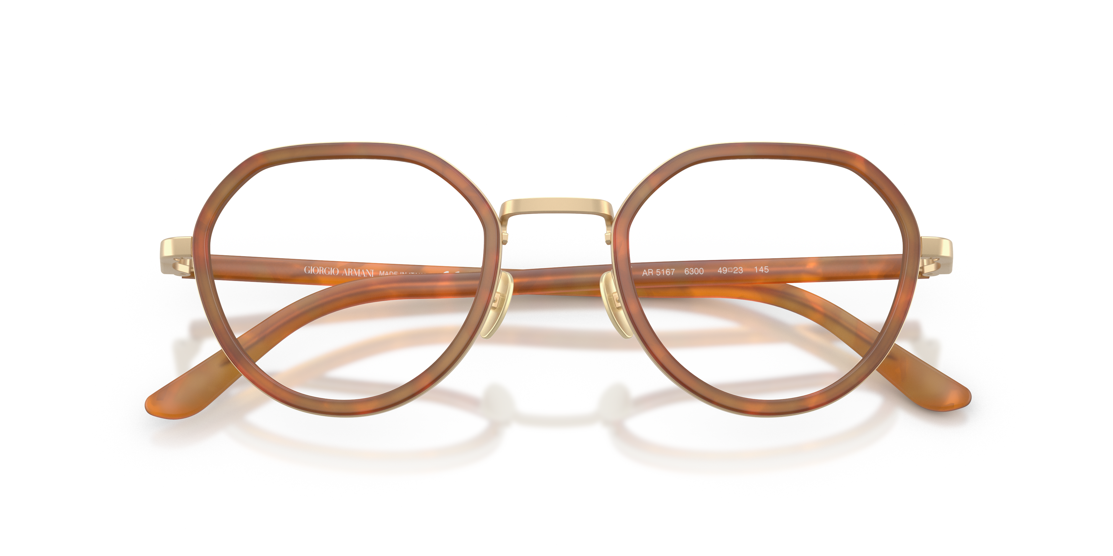 Giorgio Armani Man Giorgio Armani AR5167 6300 Optical frames Metal Turtle Transparent Round Norma
