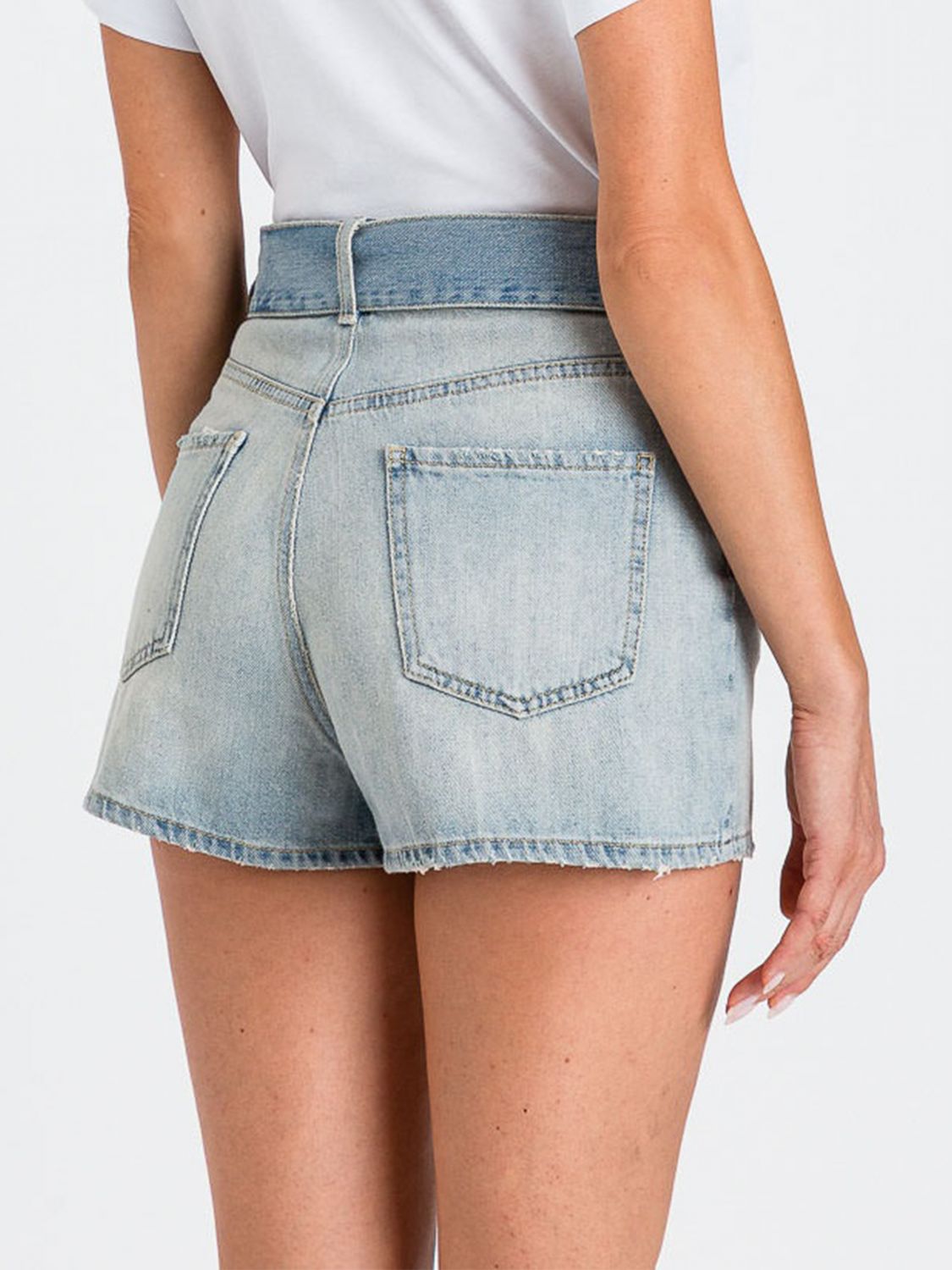 Shorts Woman color Denim