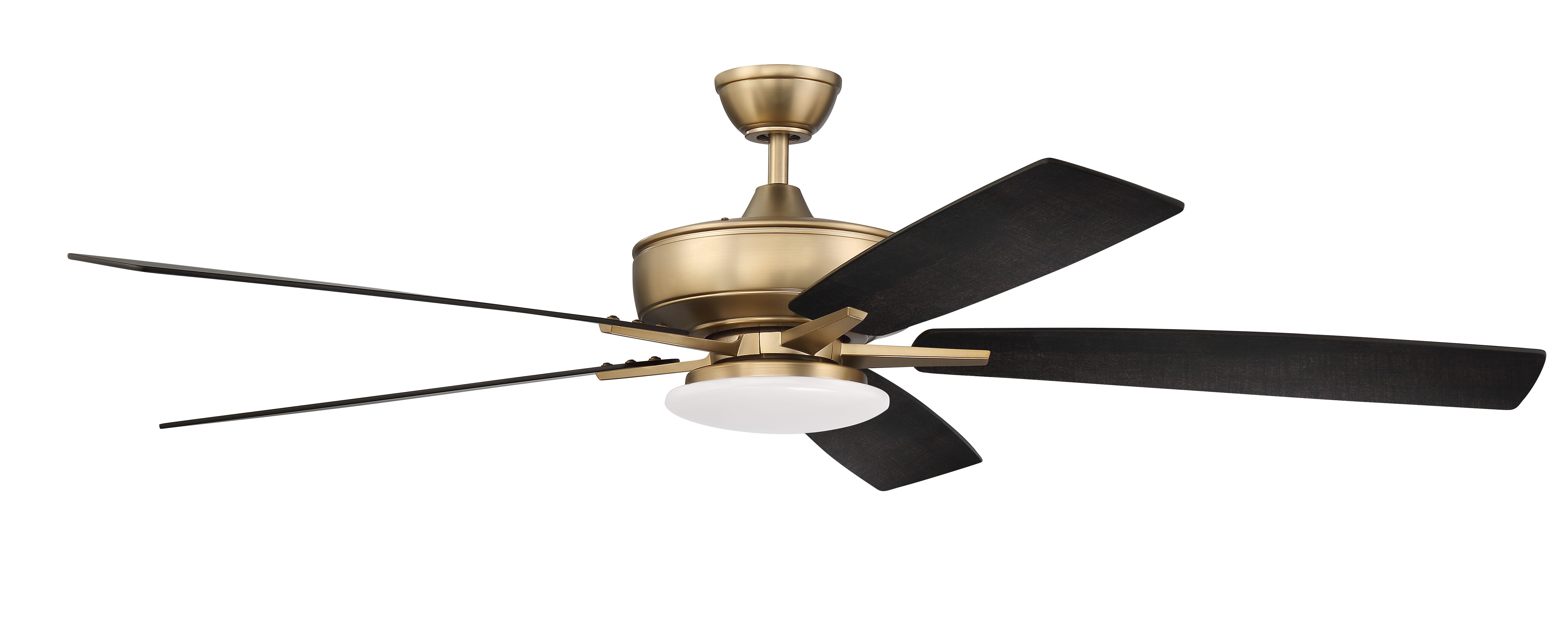Satin Brass 60"Ceiling Fan from the Super Pro 112 Collection