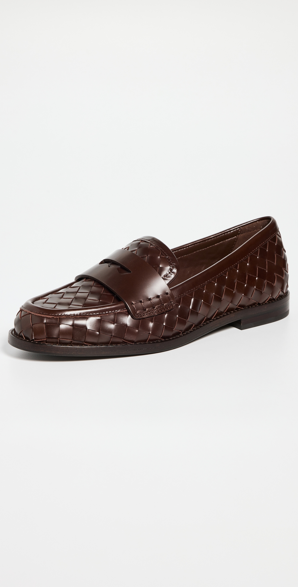 Rachel Woven Leather Loafers