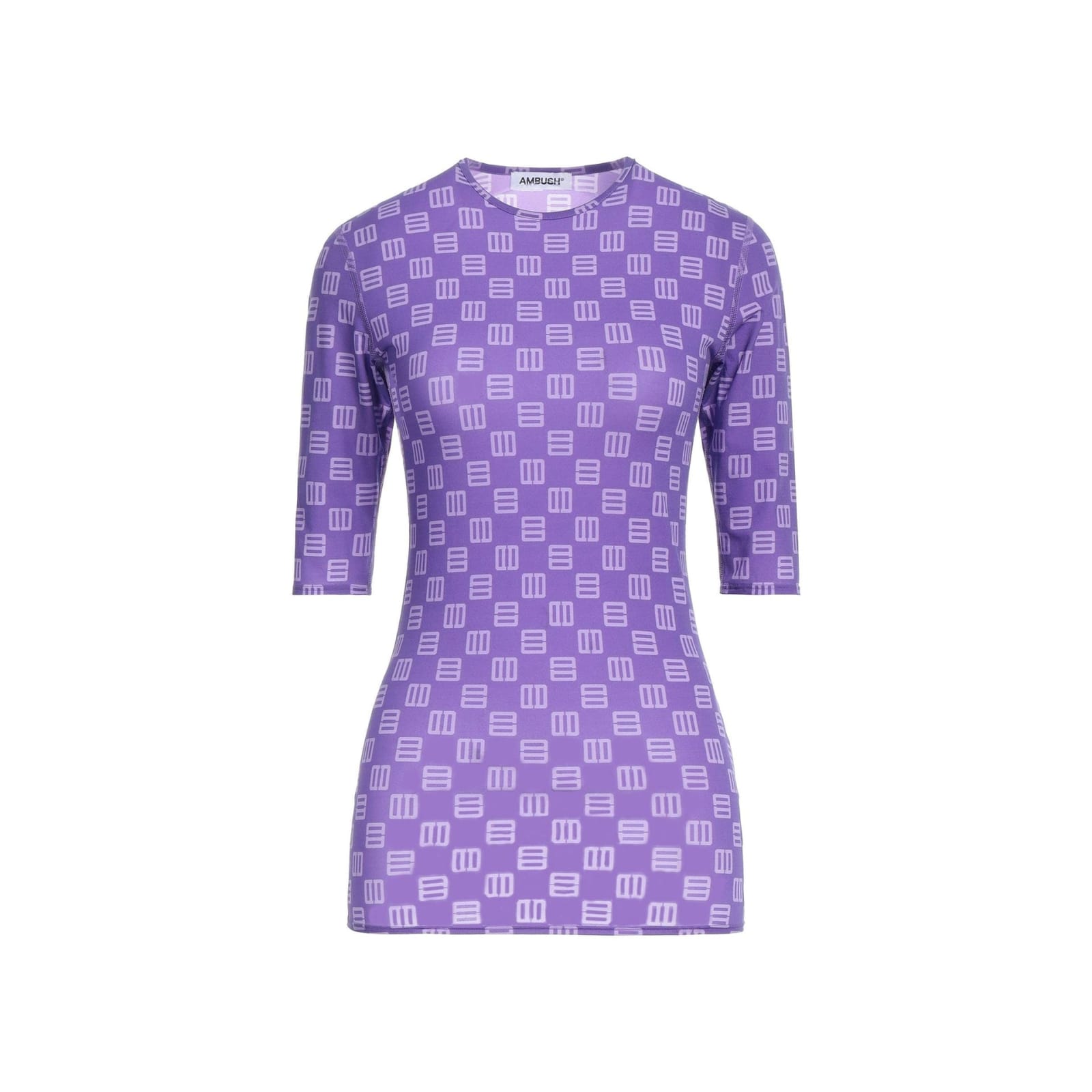 Monogram fitted T-shirt - Purple