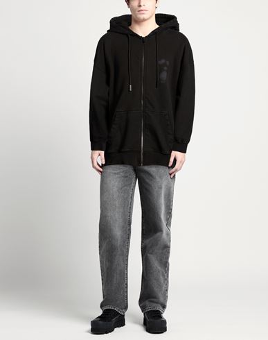 Man Sweatshirt Black Size L Cotton