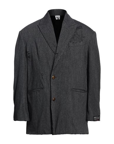 Stand Aloné Man Blazer Lead Size 1 Wool, Cotton, Polyester