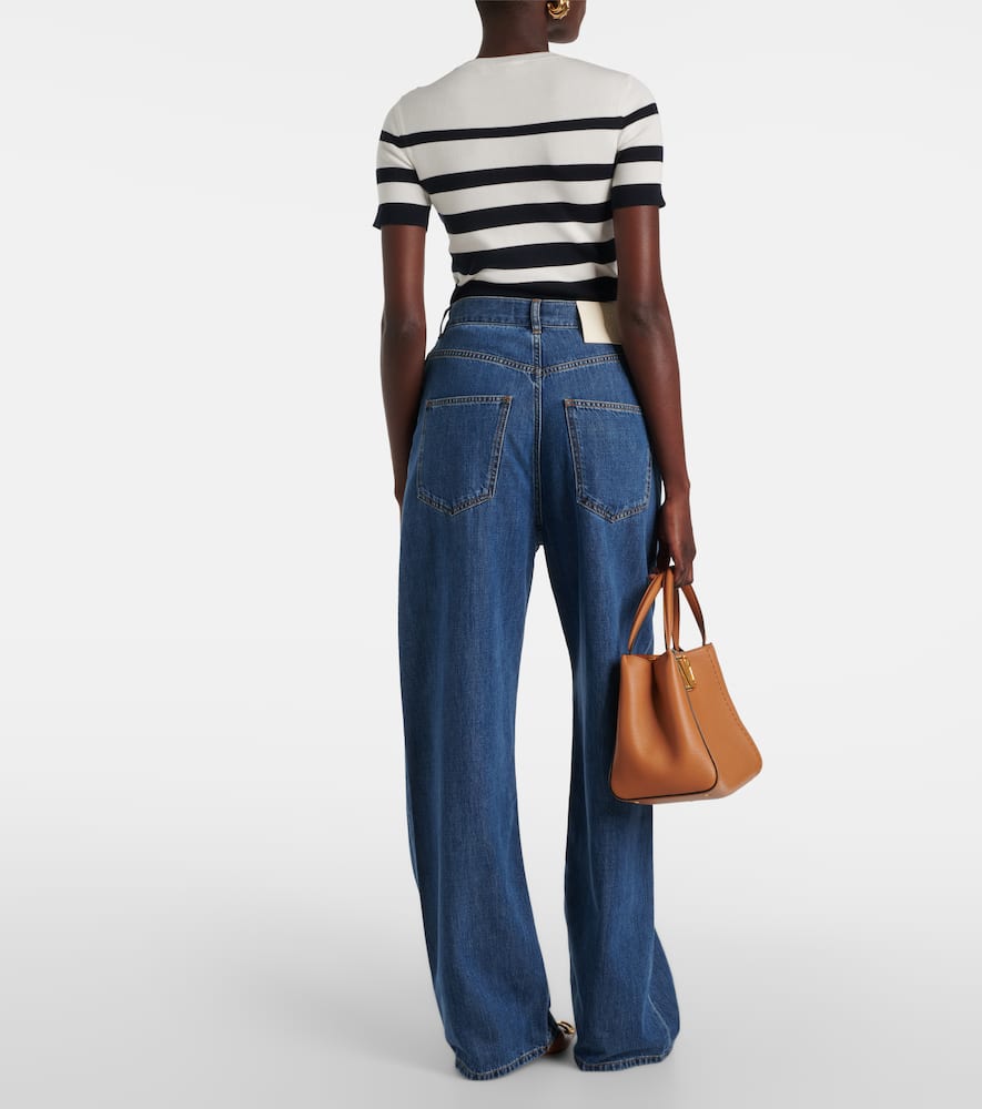 High-rise wide-leg jeans