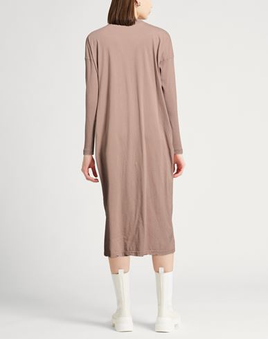 Woman Midi dress Light brown Size S Cotton