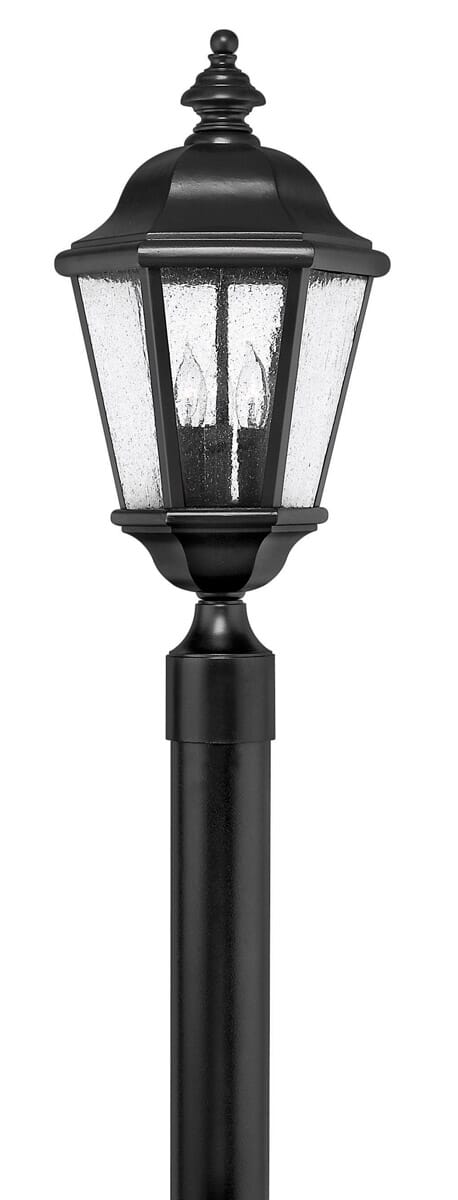 Black LED Post Top Pier Mount from the Edgewater Collection