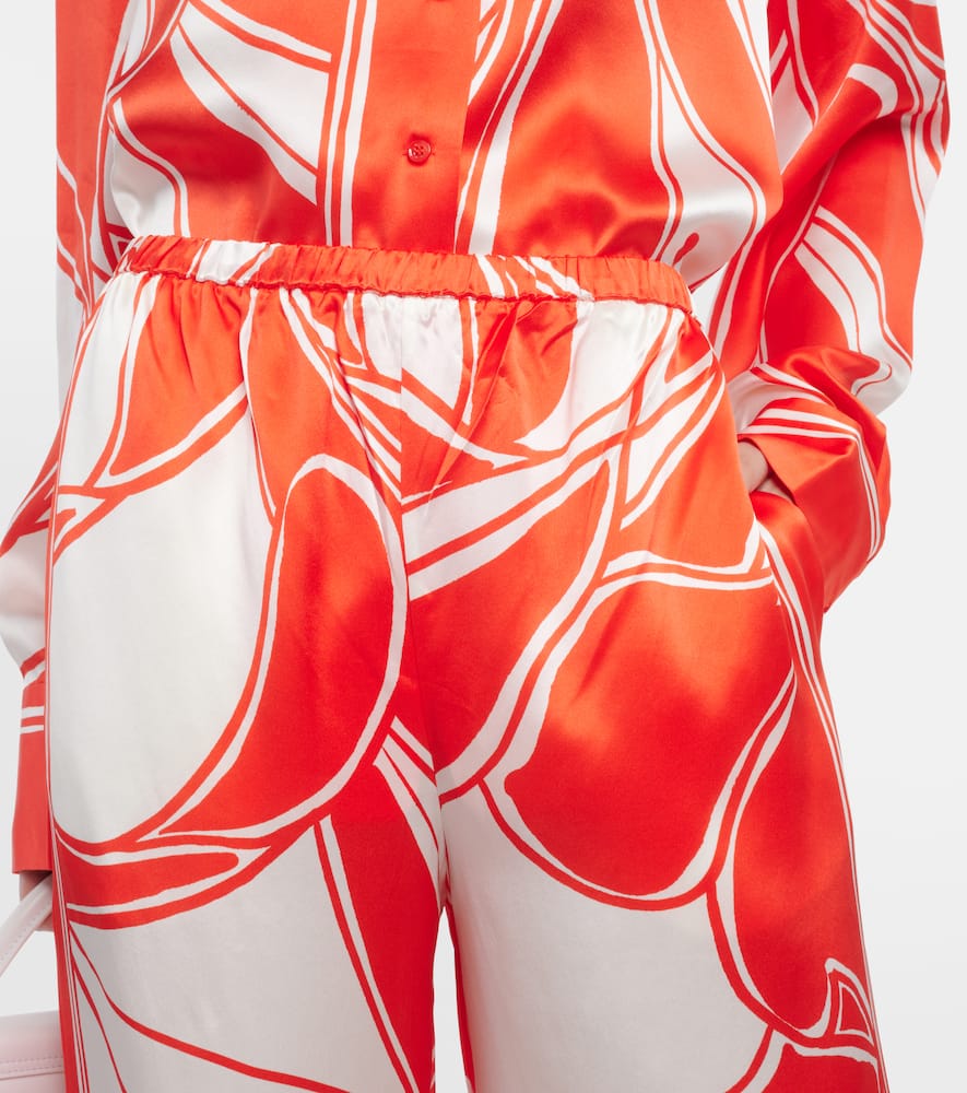 Ramona printed silk wide-leg pants