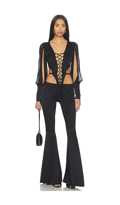 AMOR MIA Huntress Jumpsuit in Black. L. Also in M