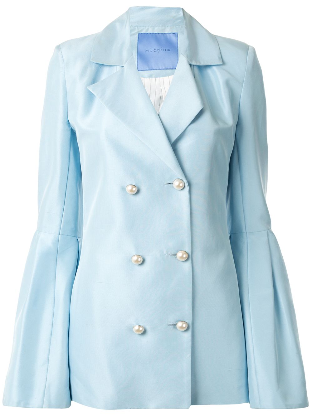 Silk wing blazer - Blue