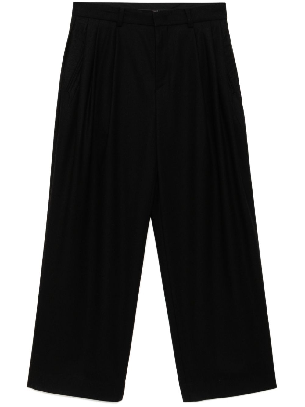 Double-tuck trousers - Black