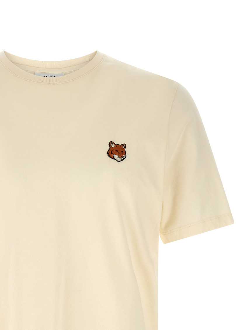 Maison Kitsuné - fox head motif cotton round neck t-shirt