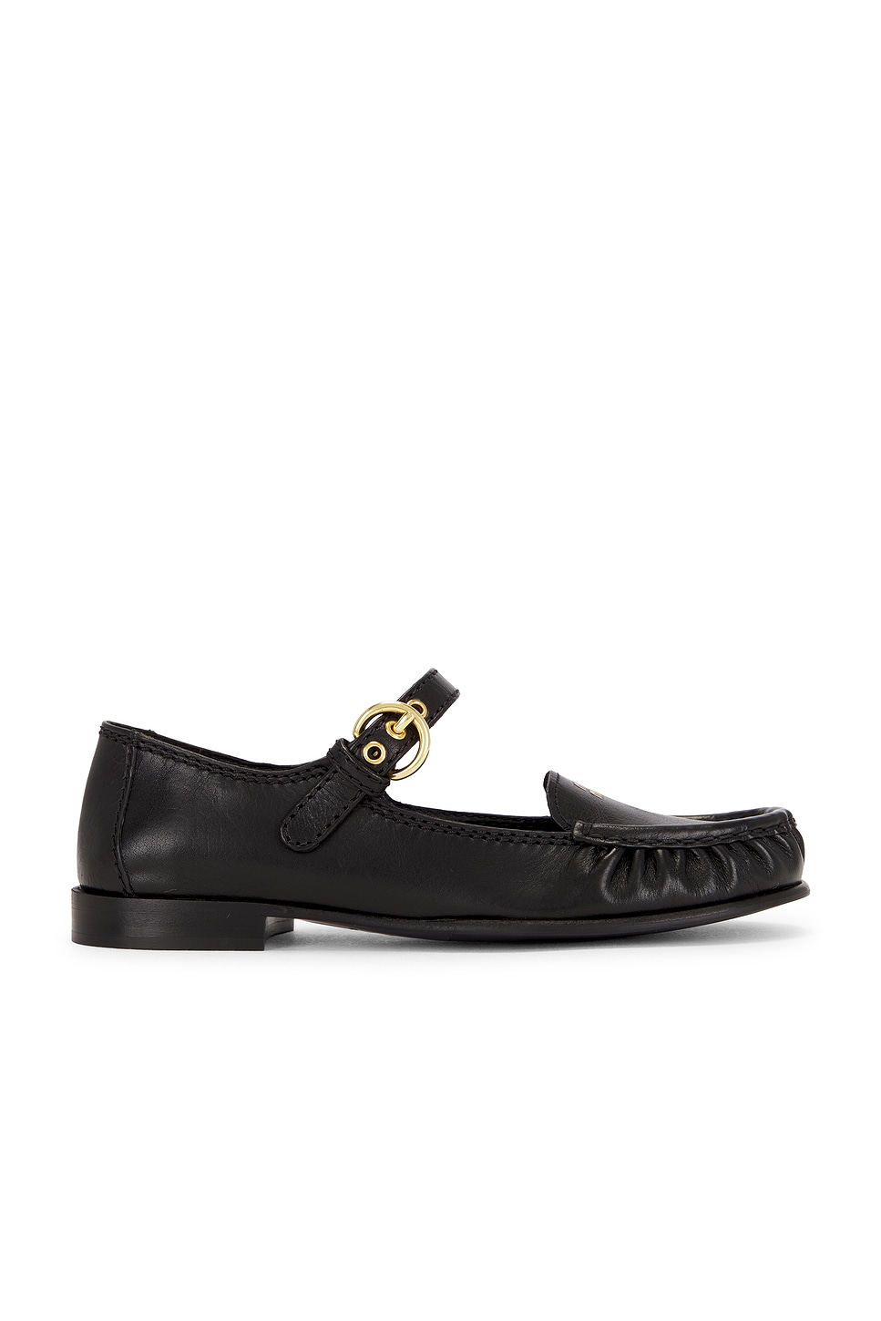 Miu Miu Bufalo Mocassini Loafer in Nero - Black. 41 also in