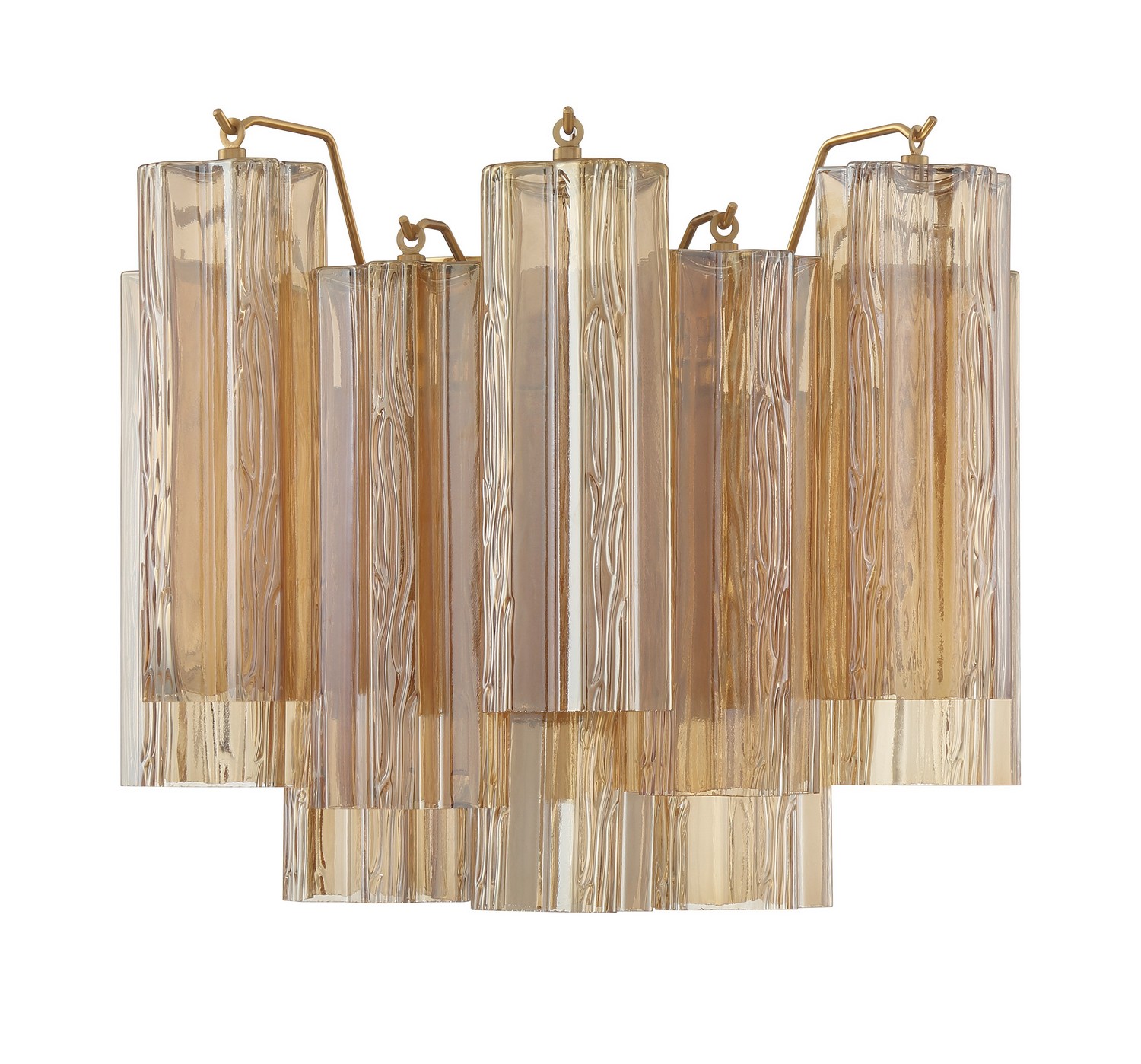 Addis 2-Light Wall Mount in Aged Bra