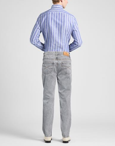 Man Jeans Grey Size 36 Cotton